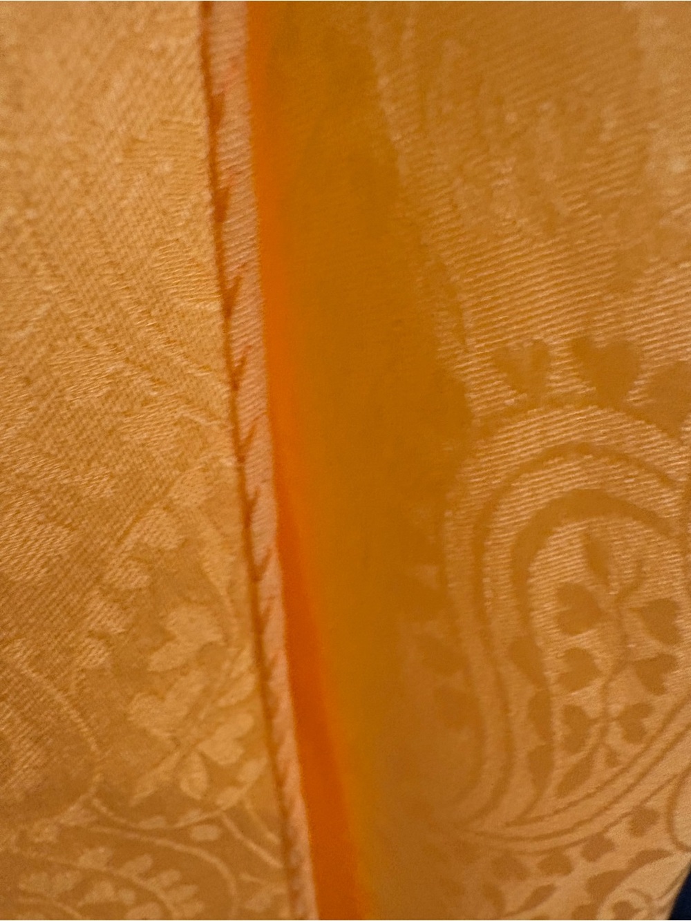 Vintage Silk Scarf by Honey Golden Orange/Gold Color
